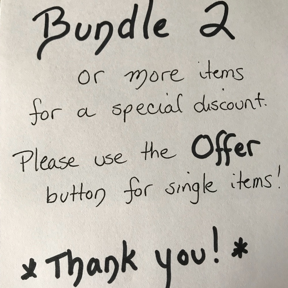I am happy to offer private discounts on bundles